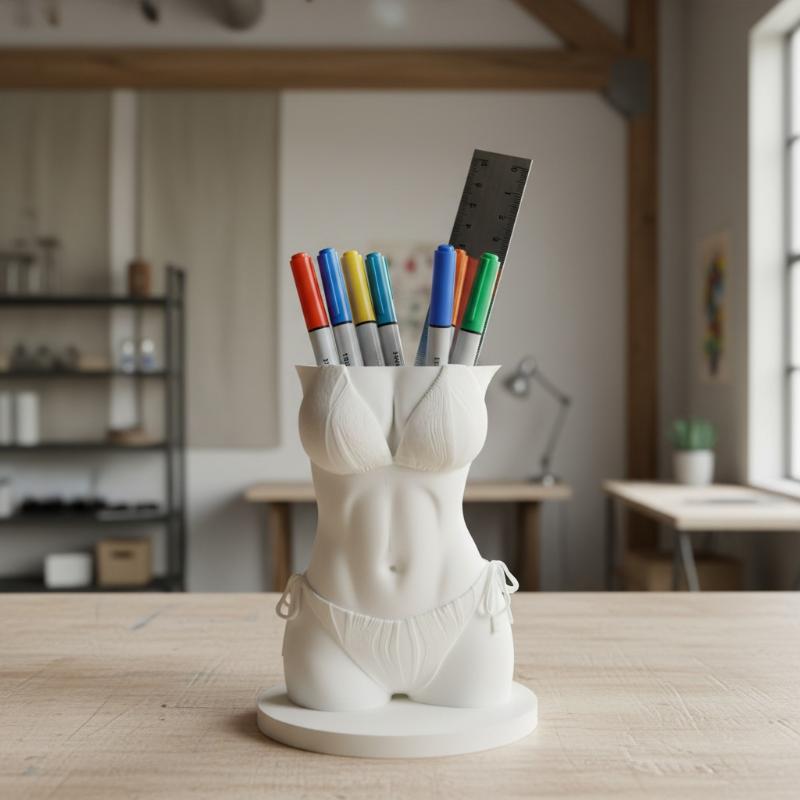 3D Printing Pen For Adults - حامل أقلام على شكل بيكيني مطبوع