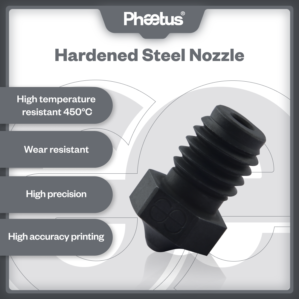 Carbon Fiber Filament - فوهة PHAETUS عالية الجودة من الفولاذ