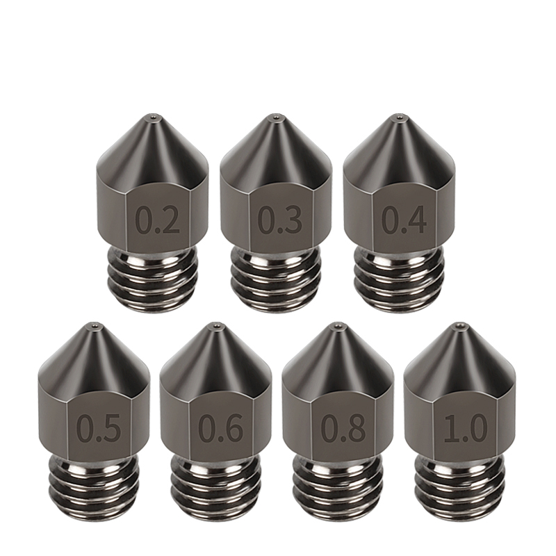 3D Printer Hotend Kit - فوهة فولاذية فائقة الصلابة MK8، 5