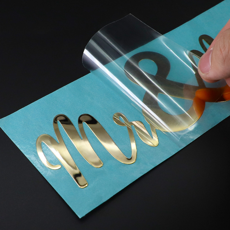3D Printing Logo - ملصقات نقل معدنية ثلاثية الأبعاد مطبوعة