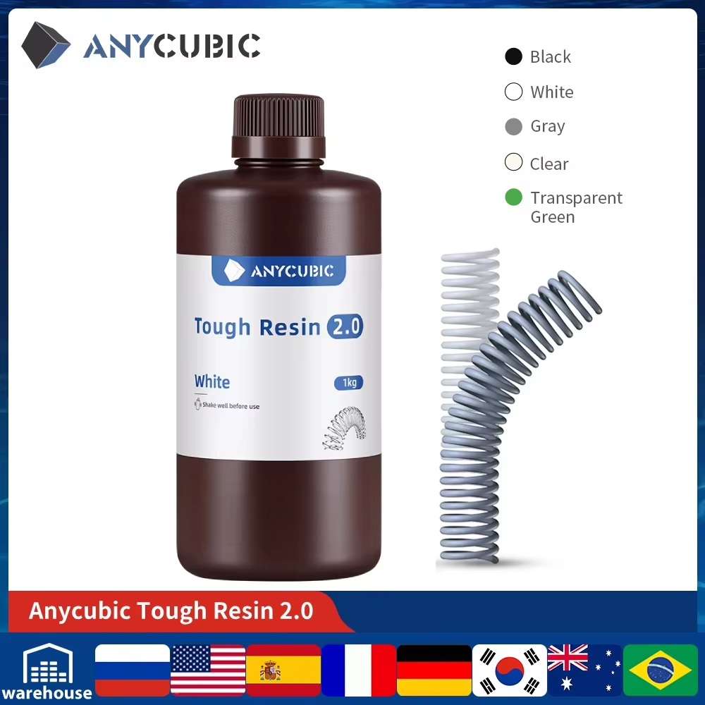 3D Printing Uv Sensitive Resin - ANYCUBIC الراتنج القوي المرن 2.0 405nm