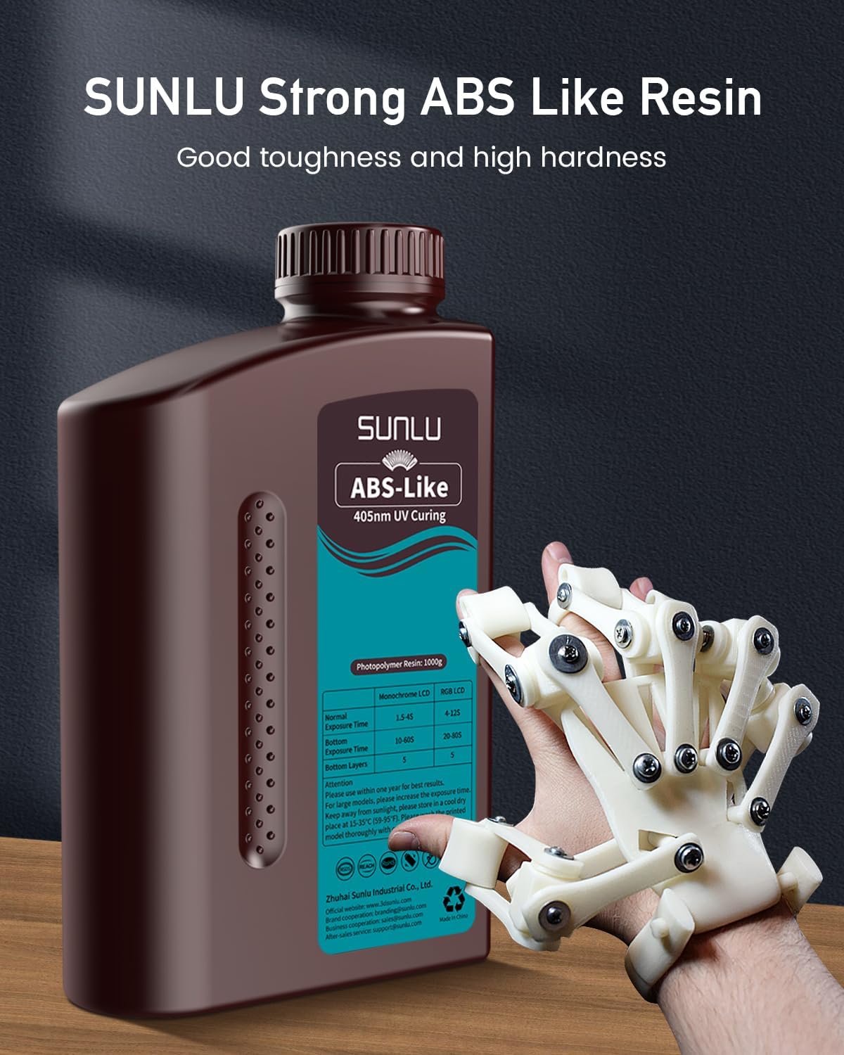 3D Printing Uv Sensitive Resin - SUNLU ABS مثل الراتنج 405nm 1
