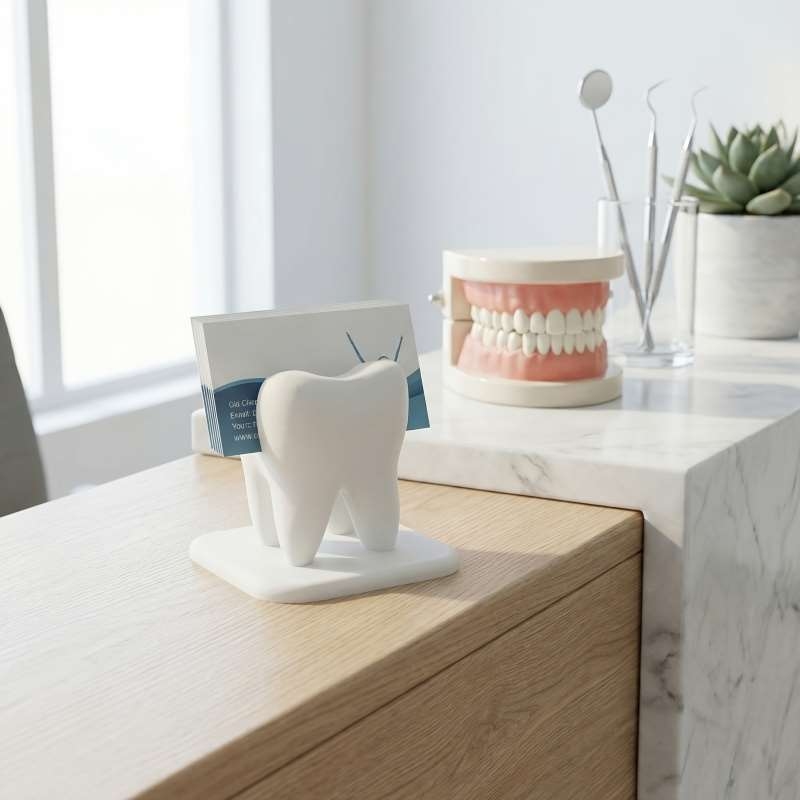 3D Printing Card - حامل بطاقات عمل على شكل سن