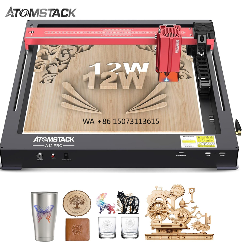 Atomstack A12 X12 Pro 50 واط و - مراجعة 3D Printing Laser Cutting وسعره