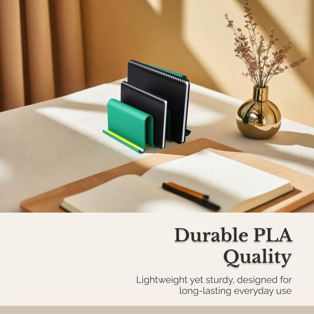 حامل دفاتر مطبوع بتقنية ثلاثية - مراجعة 3D Printing Journal وسعره