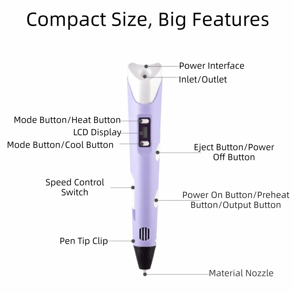 قلم طباعة ثلاثية الأبعاد USB م - مراجعة 3D Printing Pen وسعره
