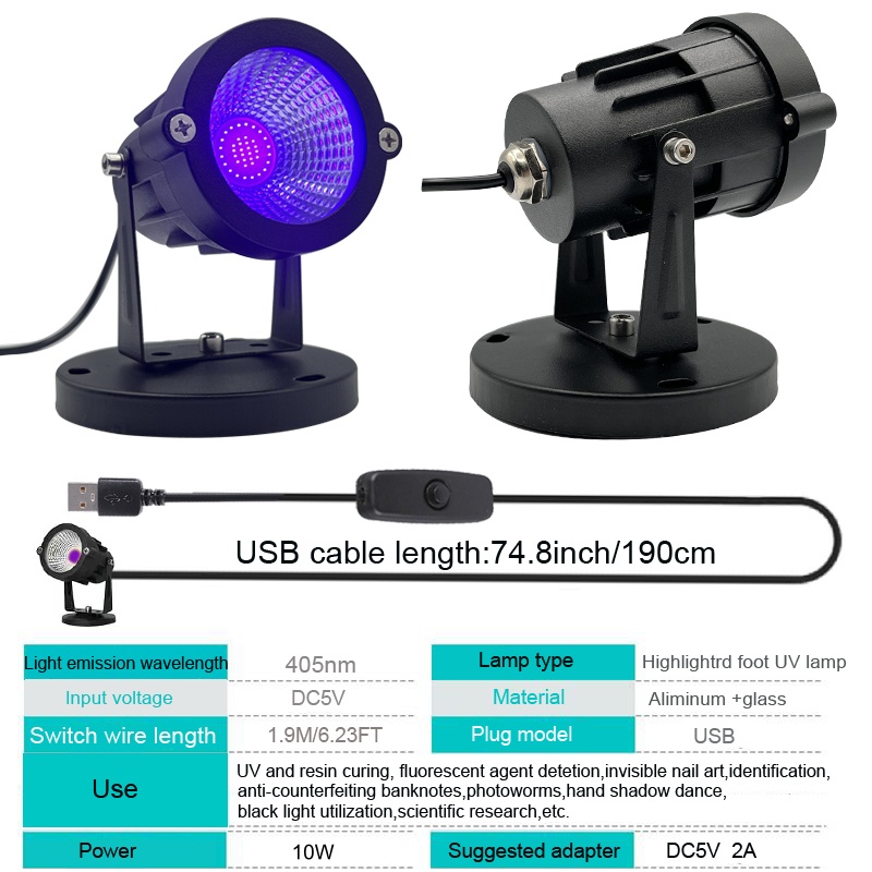 LED الضوء الأرجواني 10 واط 30  - مراجعة 3D Printing Uv Sensitive Resin وسعره