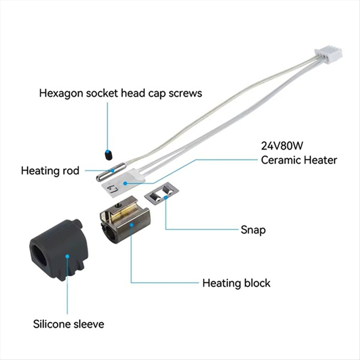 قطعتان A59E لاستبدال مجموعة ال - مراجعة 3D Printer Hotend Kit وسعره